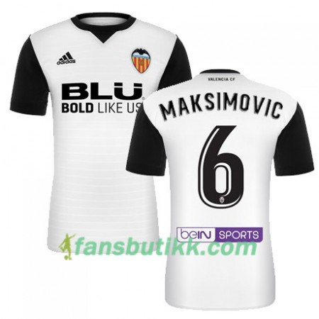 Fotballdrakt Valencia CF MAKSIMOVIC Hjemmetrøye 2017-2018 Kortermet