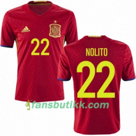 Fotballdrakt Spania NOLITO Hjemmetrøye Euro 2016