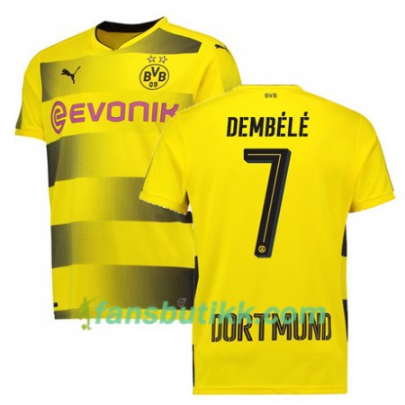 Fotballdrakt Borussia Dortmund DEMBELE 7 Hjemmetrøye 2017-2018 Kortermet