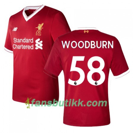 Fotballdrakt Liverpool Woodburn 58 Hjemmetrøye 2017-2018 Kortermet