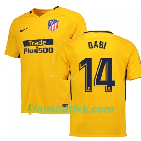 Fotballdrakt Atlético Madrid GABI 14 Bortetrøye 2017-2018 Kortermet