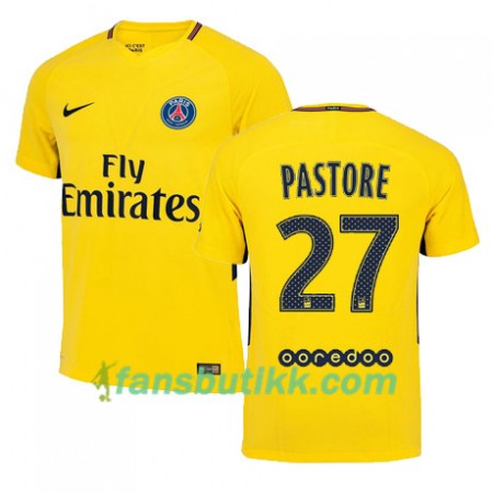 Fotballdrakt Paris SG JAVIER PASTORE 27 Bortetrøye 2017-2018 Kortermet