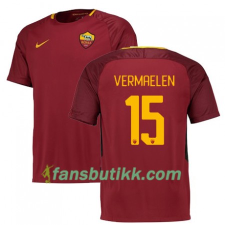 Fotballdrakt AS Roma VERMAELEN 15 Hjemmetrøye 2017-2018 Kortermet