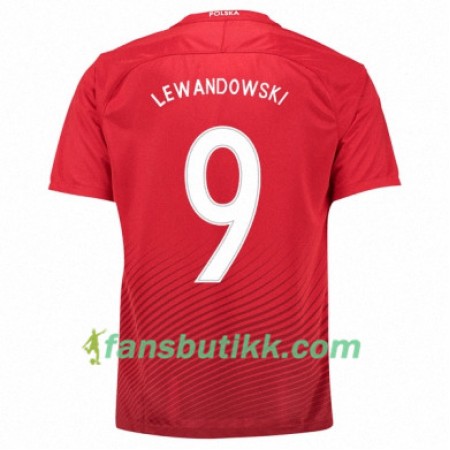 Fotballdrakt Polen ROBERT LEWANDOWSKI Bortetrøye Euro 2016