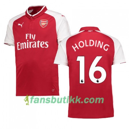 Fotballdrakt Arsenal HOLDING 16 Hjemmetrøye 2017-2018 Kortermet