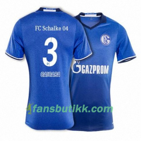 Fotballdrakt FC Schalke 04 CAICARA 3 Hjemmetrøye 2017-2018 Kortermet