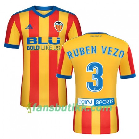 Fotballdrakt Valencia CF RUBEN VEZO Bortetrøye 2017-2018 Kortermet