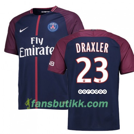 Fotballdrakt Paris SG Julian Draxler 23 Hjemmetrøye 2017-2018 Kortermet