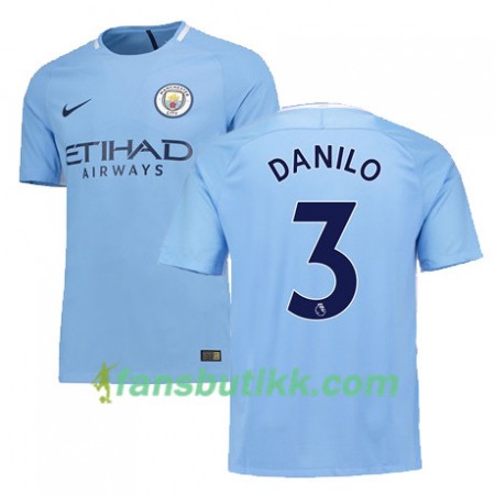 Fotballdrakt Manchester City DANILO 3 Hjemmetrøye 2017-2018 Kortermet