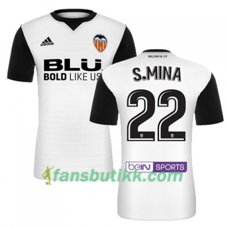 Fotballdrakt Valencia CF S MINA Hjemmetrøye 2017-2018 Kortermet
