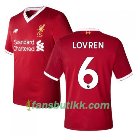 Fotballdrakt Liverpool LOVREN 6 Hjemmetrøye 2017-2018 Kortermet