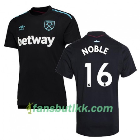 Fotballdrakt West Ham United NOBLE Bortetrøye 2017-2018 Kortermet
