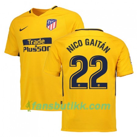 Fotballdrakt Atlético Madrid NICO GAITAN 22 Bortetrøye 2017-2018 Kortermet