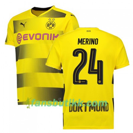 Fotballdrakt Borussia Dortmund MERINO 24 Hjemmetrøye 2017-2018 Kortermet