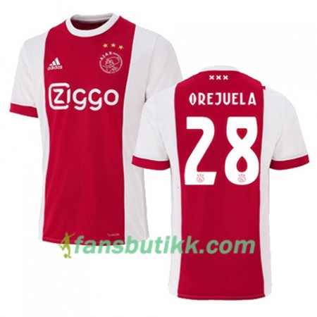 Fotballdrakt AFC Ajax LUIS MANUEL OREJUELA 28 Hjemmetrøye 2017-2018 Kortermet