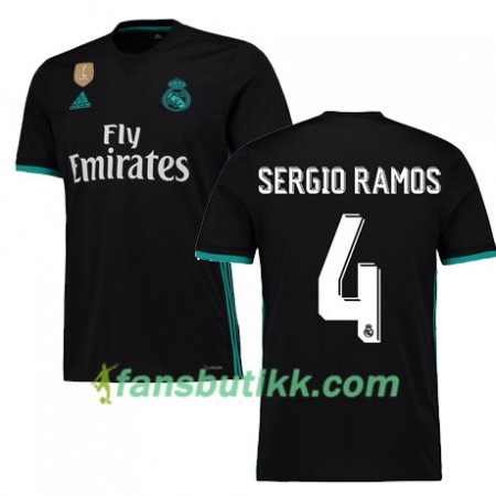 Fotballdrakt Real Madrid SERGIO RAMOS 4 Bortetrøye 2017-2018 Kortermet