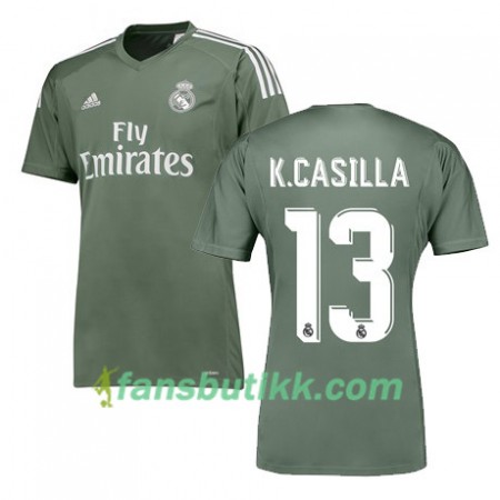 Fotballdrakt Real Madrid K CASILLA 13 Hjemmetrøye 2017-2018 Kortermet