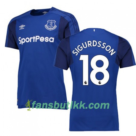 Fotballdrakt Everton SIGURDSSON Hjemmetrøye 2017-2018 Kortermet