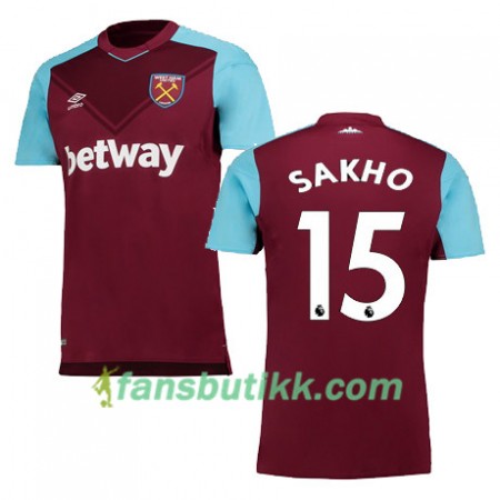 Fotballdrakt West Ham United SAKHO Hjemmetrøye 2017-2018 Kortermet