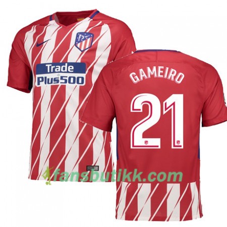 Fotballdrakt Atlético Madrid GAMEIRO 21 Hjemmetrøye 2017-2018 Kortermet