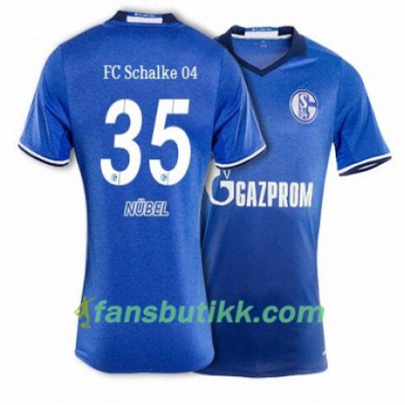 Fotballdrakt FC Schalke 04 NUBEL 35 Hjemmetrøye 2017-2018 Kortermet
