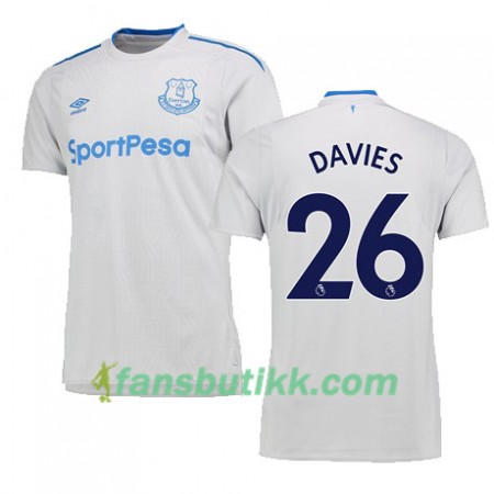 Fotballdrakt Everton DAVIES Bortetrøye 2017-2018 Kortermet