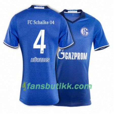 Fotballdrakt FC Schalke 04 HOWEDES 4 Hjemmetrøye 2017-2018 Kortermet