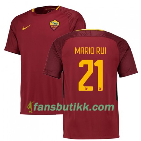 Fotballdrakt AS Roma MARIO RUI 21 Hjemmetrøye 2017-2018 Kortermet