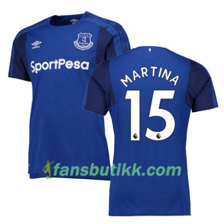Fotballdrakt Everton MARTINA Hjemmetrøye 2017-2018 Kortermet