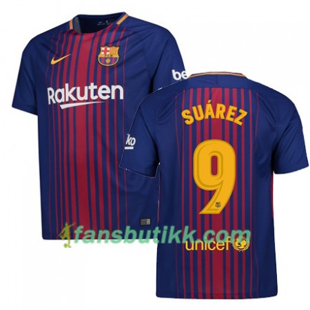 Fotballdrakt FC Barcelona SUAREZ Hjemmetrøye 2017-2018 Kortermet