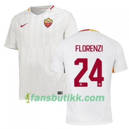 Fotballdrakt AS Roma FLORENZI 24 Bortetrøye 2017-2018 Kortermet