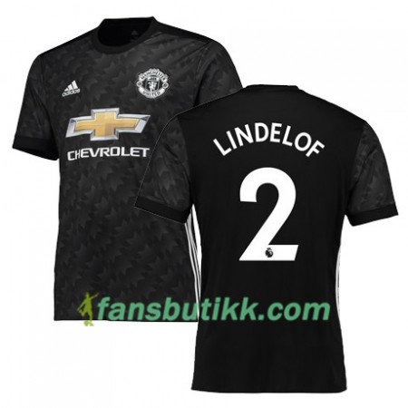 Fotballdrakt Manchester United LINDELOF 2 Bortetrøye 2017-2018 Kortermet
