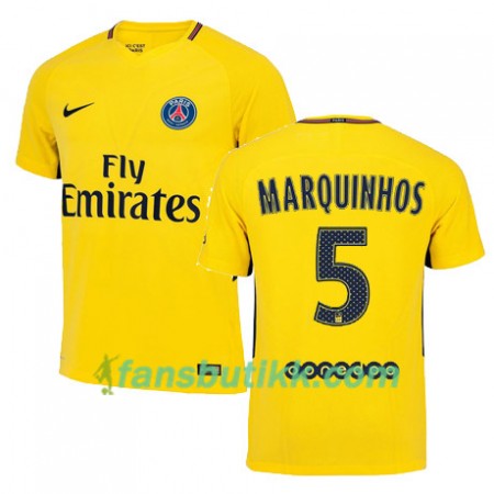 Fotballdrakt Paris SG MARQINHOS 5 Bortetrøye 2017-2018 Kortermet