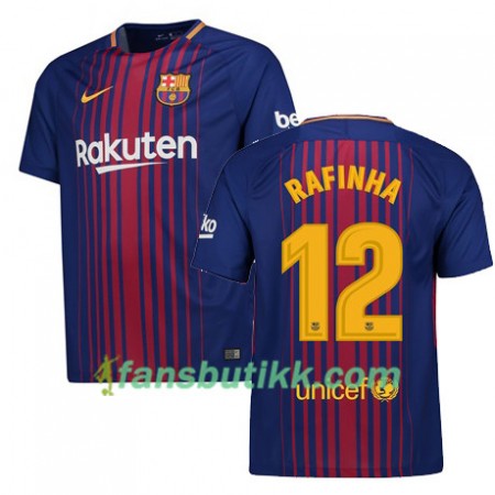 Fotballdrakt FC Barcelona RAFINHA 12 Hjemmetrøye 2017-2018 Kortermet