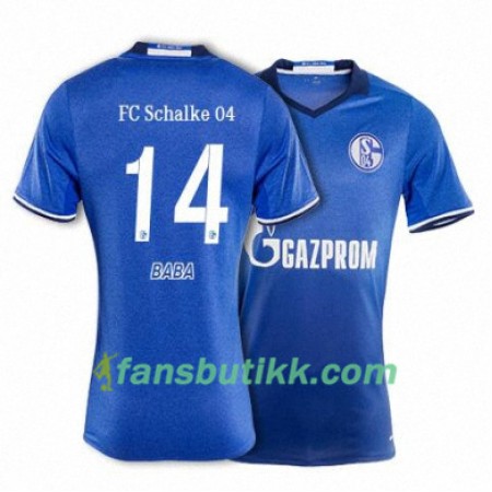 Fotballdrakt FC Schalke 04 BABA 14 Hjemmetrøye 2017-2018 Kortermet