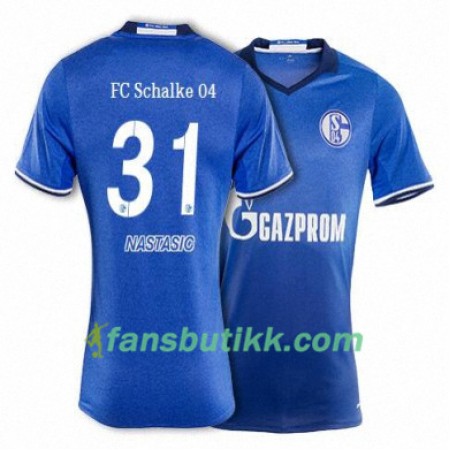 Fotballdrakt FC Schalke 04 NASTASIC 31 Hjemmetrøye 2017-2018 Kortermet