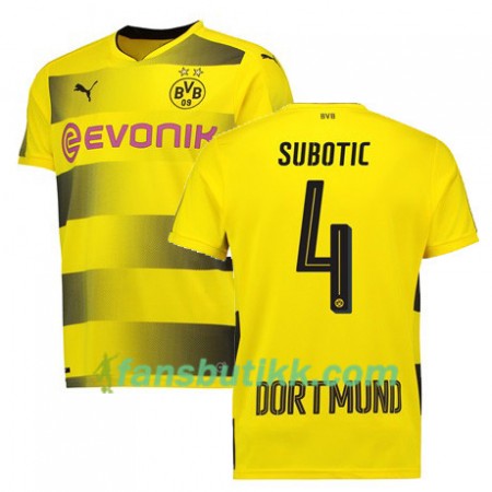Fotballdrakt Borussia Dortmund SUBOTIC 4 Hjemmetrøye 2017-2018 Kortermet