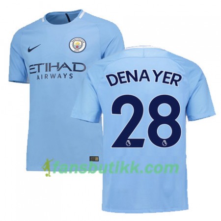 Fotballdrakt Manchester City DENAYER 28 Hjemmetrøye 2017-2018 Kortermet