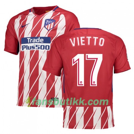 Fotballdrakt Atlético Madrid VIETTO 17 Hjemmetrøye 2017-2018 Kortermet