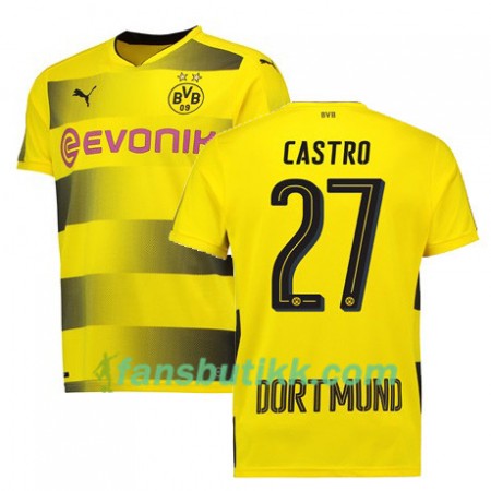 Fotballdrakt Borussia Dortmund CASTRO 27 Hjemmetrøye 2017-2018 Kortermet