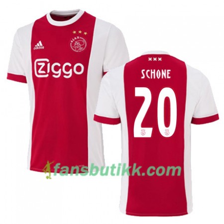 Fotballdrakt AFC Ajax LASSE SCHONE 20 Hjemmetrøye 2017-2018 Kortermet