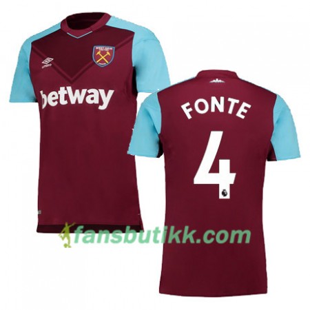 Fotballdrakt West Ham United FONTE Hjemmetrøye 2017-2018 Kortermet