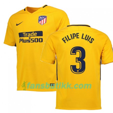 Fotballdrakt Atlético Madrid FILIPE LUIS 3 Bortetrøye 2017-2018 Kortermet