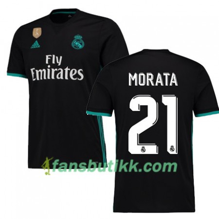 Fotballdrakt Real Madrid MORATA 21 Bortetrøye 2017-2018 Kortermet