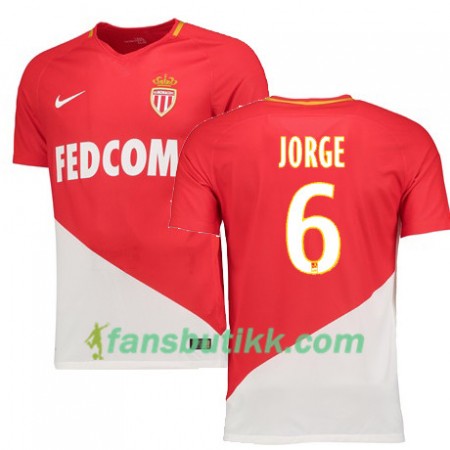Fotballdrakt AS Monaco JORGE 6 Hjemmetrøye 2017-2018 Kortermet