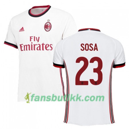 Fotballdrakt AC Milan SOSA 23 Bortetrøye 2017-2018 Kortermet