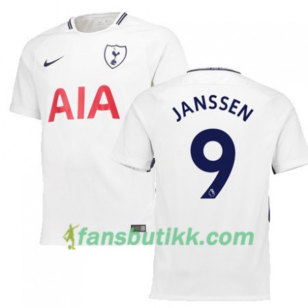 Fotballdrakt Tottenham Hotspur JANSSEN 9 Hjemmetrøye 2017-2018 Kortermet