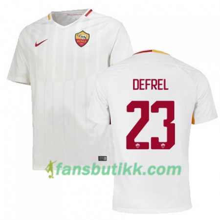 Fotballdrakt AS Roma DEFREL 23 Bortetrøye 2017-2018 Kortermet