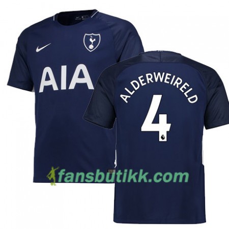 Fotballdrakt Tottenham Hotspur ALDERWEIRELD 4 Bortetrøye 2017-2018 Kortermet