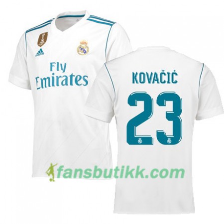 Fotballdrakt Real Madrid KOVACIC 23 Hjemmetrøye 2017-2018 Kortermet